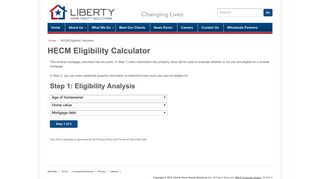 HECM Eligibility Calculator - Liberty Home Equity Solutions