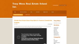 Florida Real Estate Exam Prep Math 14: Reverse Commission Problem