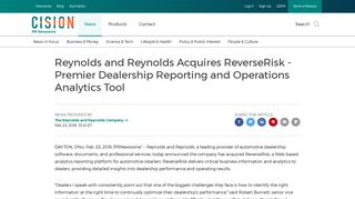 Reynolds and Reynolds Acquires ReverseRisk - Premier Dealership ...