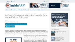RevSource Solutions Introduces RevExpress for Early-Out and Self ...