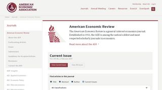 American Economic Review - American Economic Association