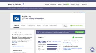 Revinate Reviews - Ratings, Pros & Cons ... - Hotel Tech Report