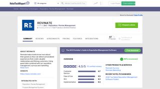 Revinate Reviews - Ratings, Pros & Cons, Alternatives and more ...