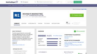Revinate Marketing Reviews - Ratings, Pros & Cons, Alternatives and ...
