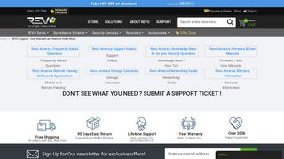 REVO Support - User Manuals and Remote Video Monitoring