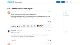 Can i load my Revolut from my PC - Revolut Community
