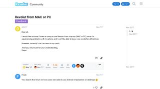 Revolut from MAC or PC - Feedback - Revolut Community