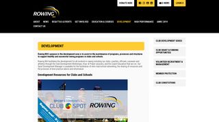 Development - Rowing WA - revolutioniseSPORT