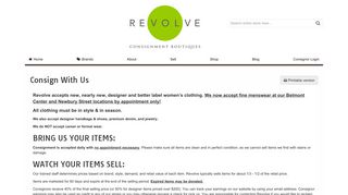 Revolve | Consign With Us - Revolve Boutiques