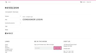 Consignor Login – Revolver Boutique