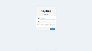 Sign in - RevTrak Portal