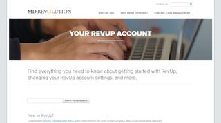 Your RevUp Account | MD Revolution