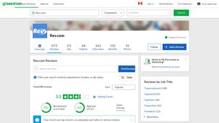 Rev.com Revver Reviews | Glassdoor.ca