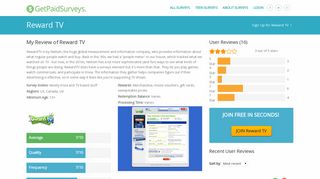 Reward TV - GetPaidSurveys.com