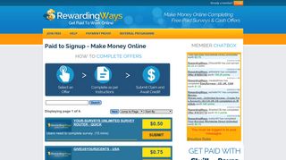 GTM Daily Survey - Rewarding Ways - Paid to Signup - Make Money ...