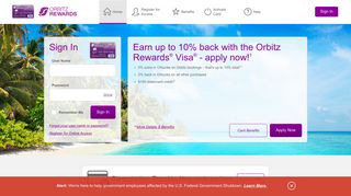 Orbitz Rewards® Visa® - Manage your account - Comenity