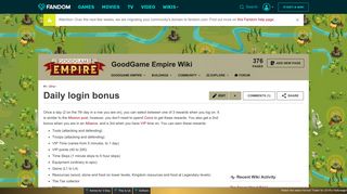 Daily login bonus | GoodGame Empire Wiki | FANDOM powered by ...