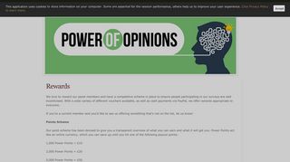 Rewards - Power of Opinions