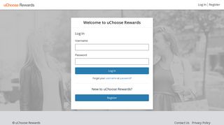 redeem - Welcome to uChoose Rewards