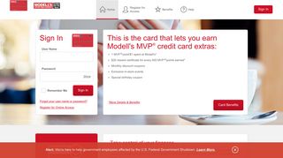 Modell's MVP® Credit Card - Manage your account - Comenity