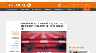 Bavarian woman mysteriously receives €8 billion debt from Rewe in ...