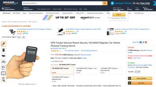 GPS Tracker Genuine Rewire Security 102-NANO Magnetic: Amazon ...