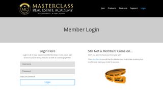 Login | Masterclass Real Estate Academy
