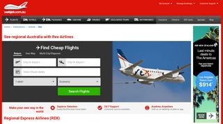 Rex Regional Airlines - Cheap Regional Flights - Webjet
