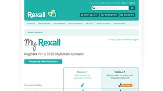 Rexall.ca | MyRexall | Register