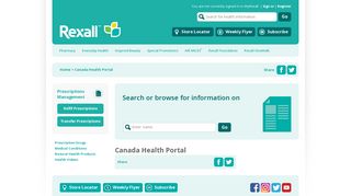 Canada Health Portal - Rexall