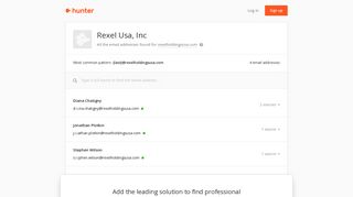 Rexel Usa, Inc - email addresses & email format • Hunter - Hunter.io