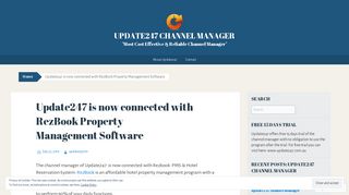 Update247 is now connected with RezBook Property Management ...