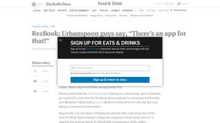 RezBook: Urbanspoon guys say, “There's an app for that!” | The ...