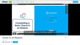Check In on Rezlynx on Vimeo
