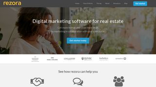 Real Estate Marketing Software | rezora home page
