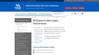 RF Report Center Logon Instructions - Administrative Services ...