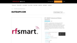 RF-SMART Advanced Mobile Solutions - SuiteApp.com