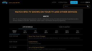 Watch RFD-TV Streaming Online - Sling TV