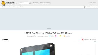 RFID Tag Windows ( Vista , 7 , 8 , and 10 ) Login: 9 Steps (with Pictures)
