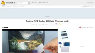 Arduino RFID And/or QR Code Windows Login - Instructables