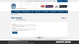 User account | Scottish Rugby Union