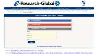 Login for Online Surveys - e-Research-Global