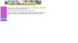 RGC Wireless Sign Up for Service form