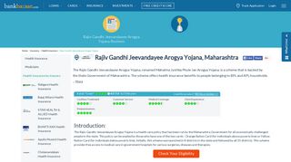 Rajiv Gandhi Jeevandayee Arogya Yojana - Details & Review