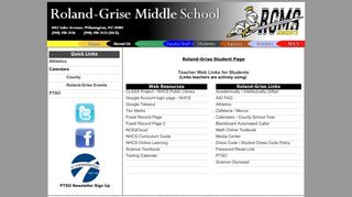 RGMS - Links for Students - New Hanover County Schools