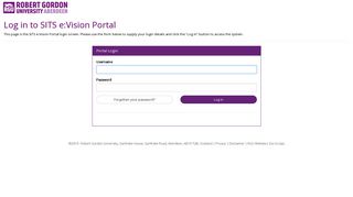 Log in to the portal - RGU