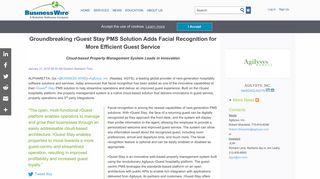 Groundbreaking rGuest Stay PMS Solution Adds ... - Business Wire