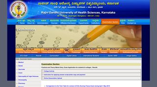 Examination Section - Rajiv Gandhi University of Health Sciences ...