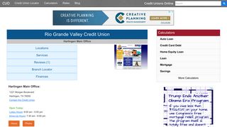 Rio Grande Valley Credit Union - Harlingen, TX - Credit Unions Online