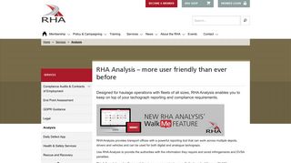 Tachograph Analysis Software | RHA Road Haulage Association